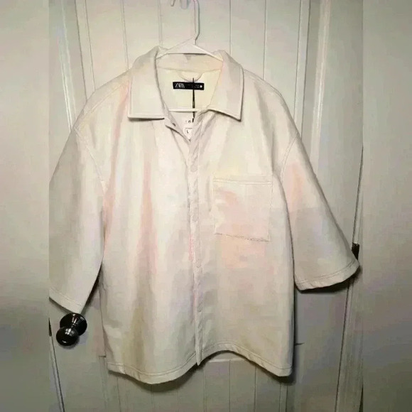 Zara jacket faux leather size large - Picture 1 of 10